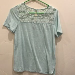 Sheer short sleeve shirt